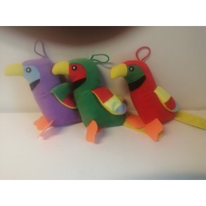 Papeg�je 18 cm. 180 stk i en kasse